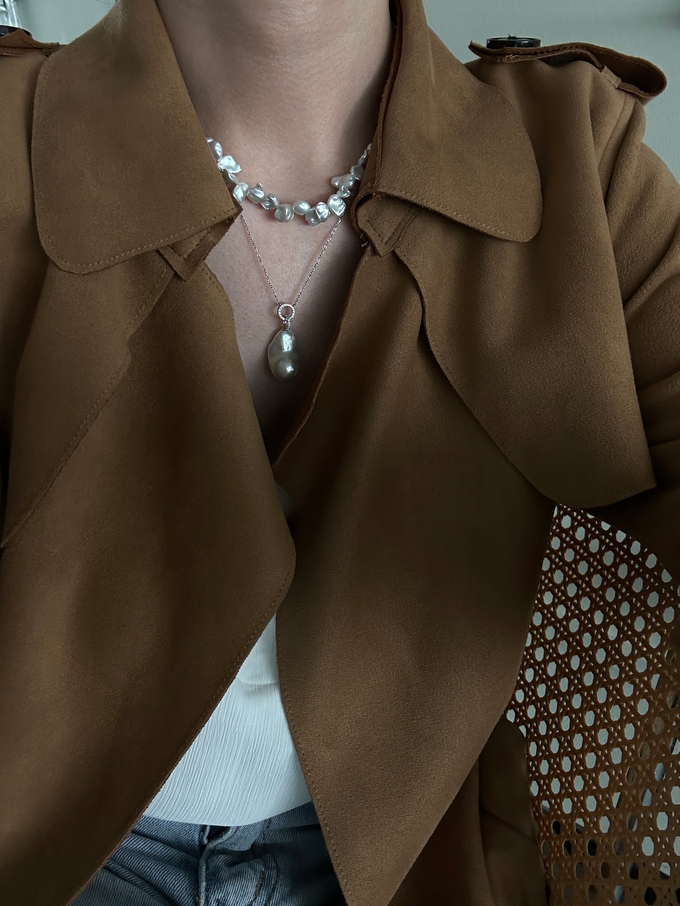 Divine Ripple®︎ Creative pearl necklace 625